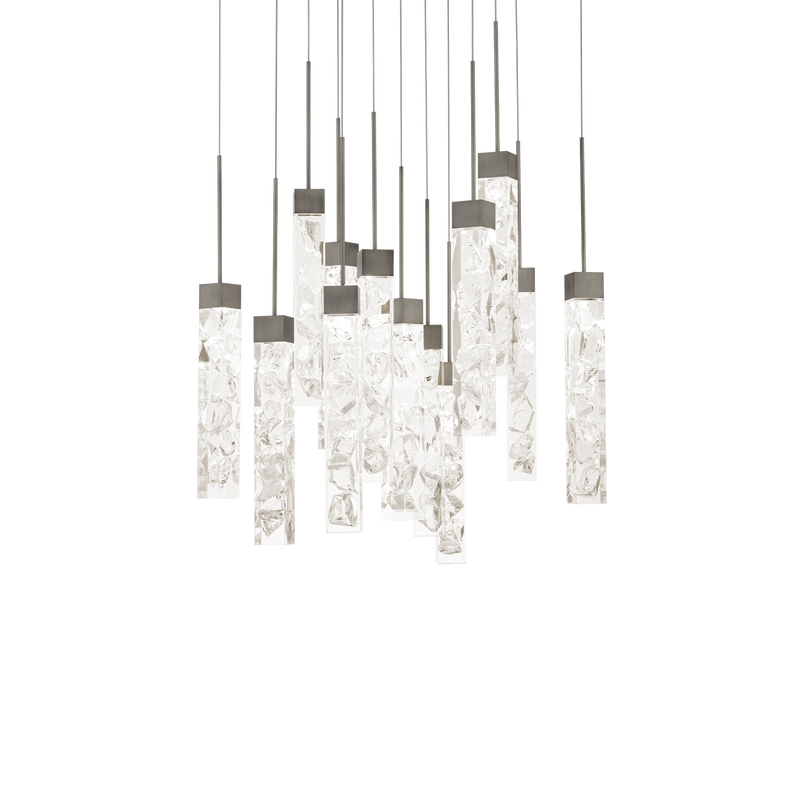 Minx 13LGT Square Multilight Pendant - Antique Nickel