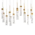 Minx 14LGT Linear Multilight Pendant - Aged Brass