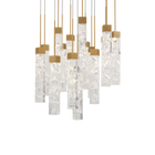 Minx 15LGT Round Multilight Pendant - Aged Brass