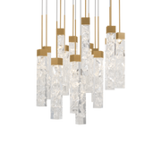 Minx 15LGT Round Multilight Pendant - Aged Brass