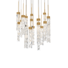 Minx 21LGT Round Multilight Pendant - Aged Brass