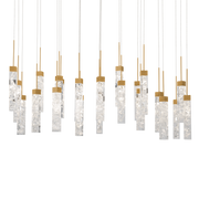 Minx 23LGT Linear Multilight Pendant - Aged Brass