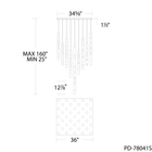 Minx 41LGT Square Multilight Pendant line drawing