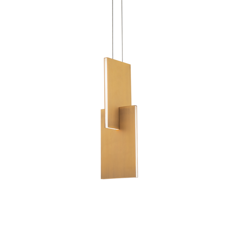 Amari Mini Pendant - Aged Brass