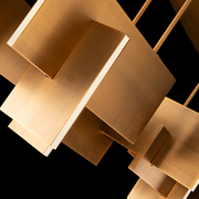 Amari Linear Pendant - Aged Brass