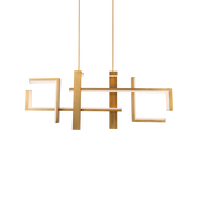 Jackal Linear Pendant Aged Brass