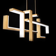 Jackal Linear Pendant Aged Brass