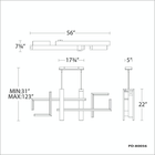 Jackal Linear Pendant dimensions