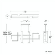 Jackal Linear Pendant dimensions