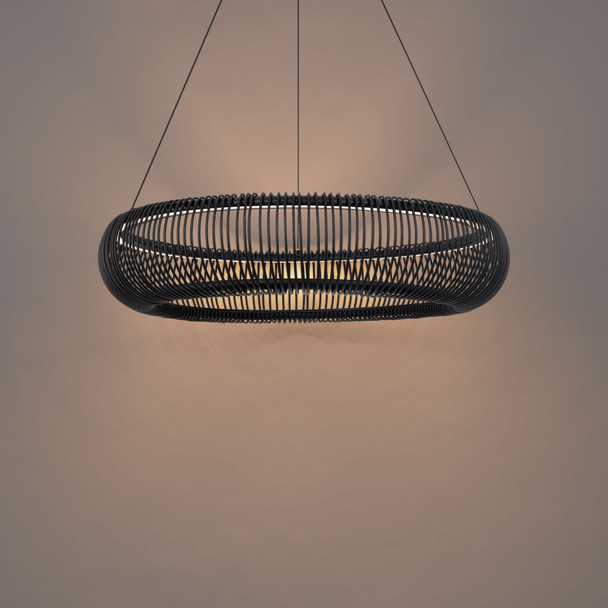 Lute Indoor Pendant - Black detail