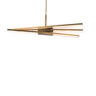 Minx 6LGT Rotatable Linear Pendant - Aged Brass
