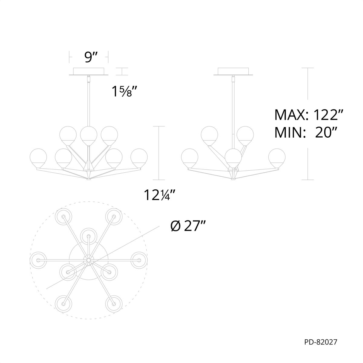 Double Bubble 2 Tier Pendant