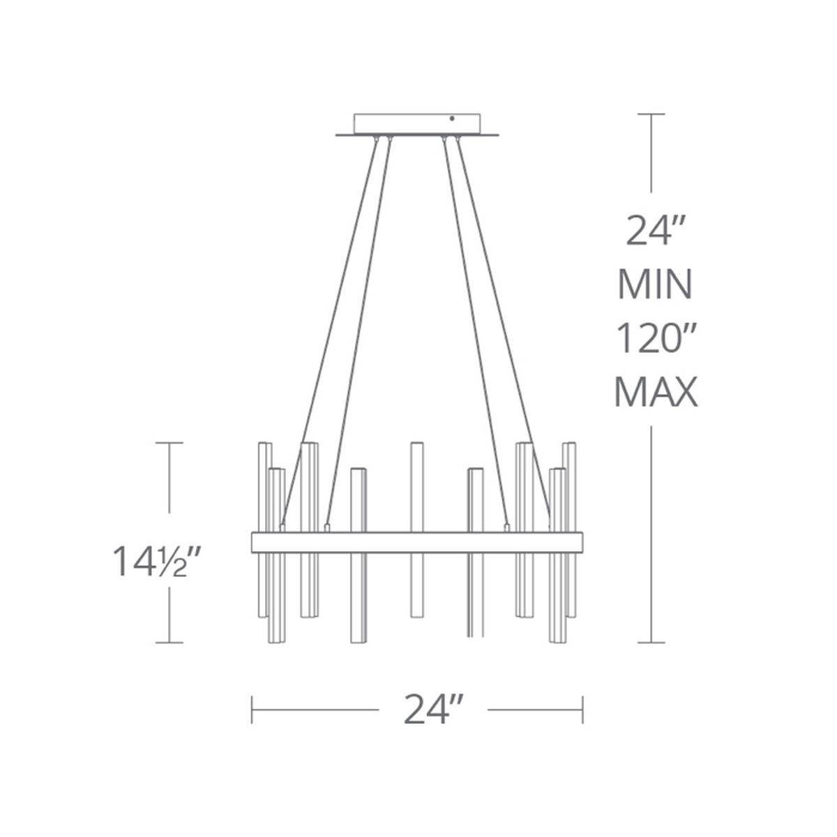 Harmonix Round Pendant dimensions