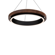 Delaney Round Wood Pendant