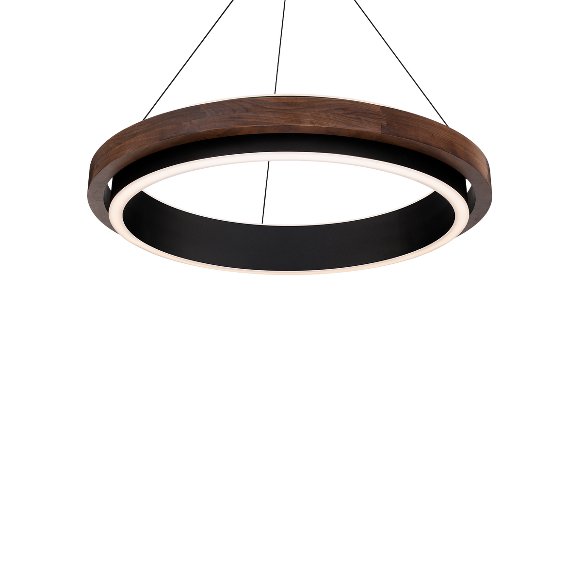 Delaney Round Wood Pendant
