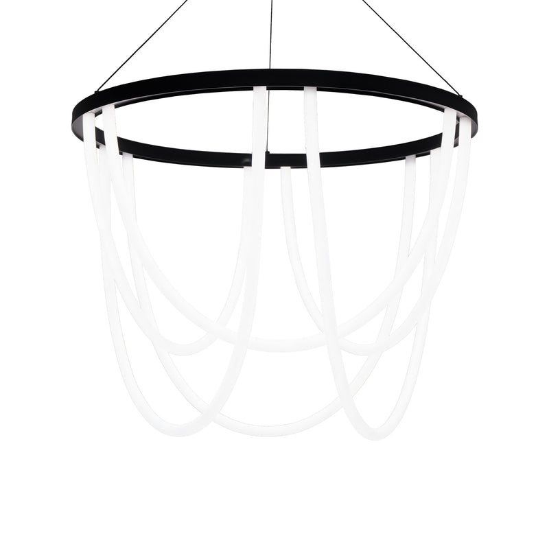 Margarite 36in Round Pendant - Black