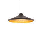 Alfa Pendant - Bronze & Gold Leaf