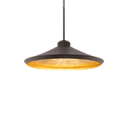 Alfa Pendant - Bronze & Gold Leaf