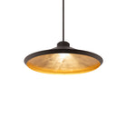 Alfa Pendant - Bronze & Gold Leaf