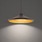 Alfa Pendant - Bronze & Gold Leaf