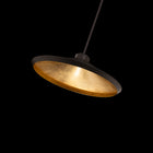 Alfa Pendant - Bronze & Gold Leaf