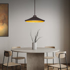 Alfa Pendant - Bronze & Gold Leaf