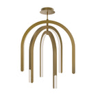 Helmet 34in Pendant - Aged Brass