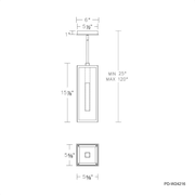 Cambridge Outdoor Pendant Line Drawing