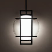 Lucid Outdoor Pendant - Black detail