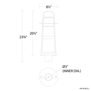 Balthus Post Mount line drawing