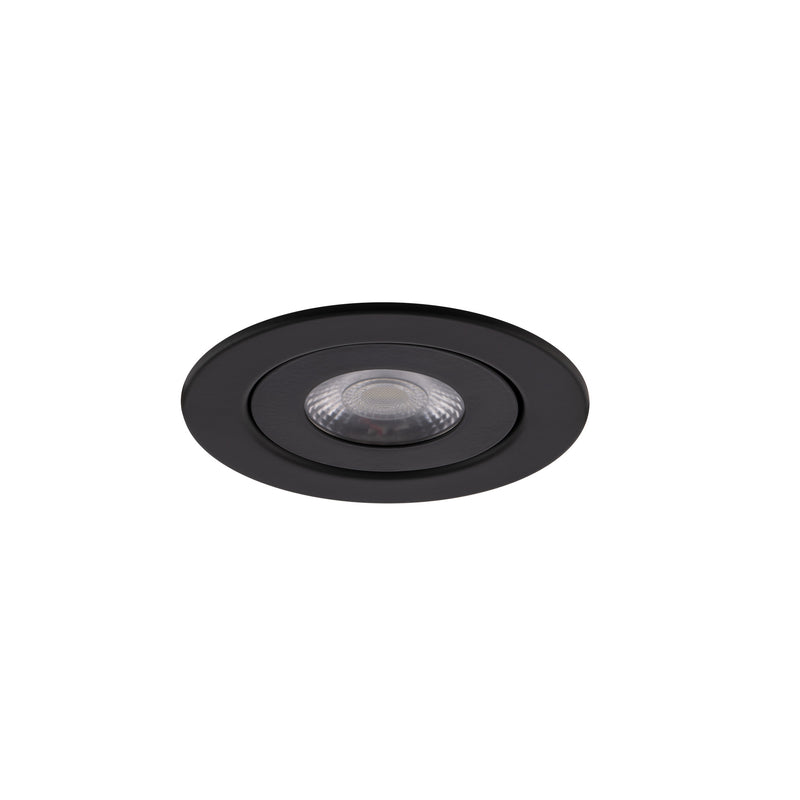 Lotos 4in Round Adjustable Downlight - Black