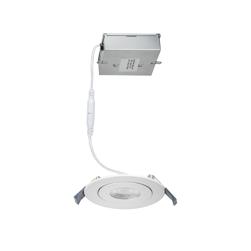 Lotos 4in Round Adjustable Downlight - White