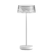 Crystal Indoor/Outdoor Table Lamp - White