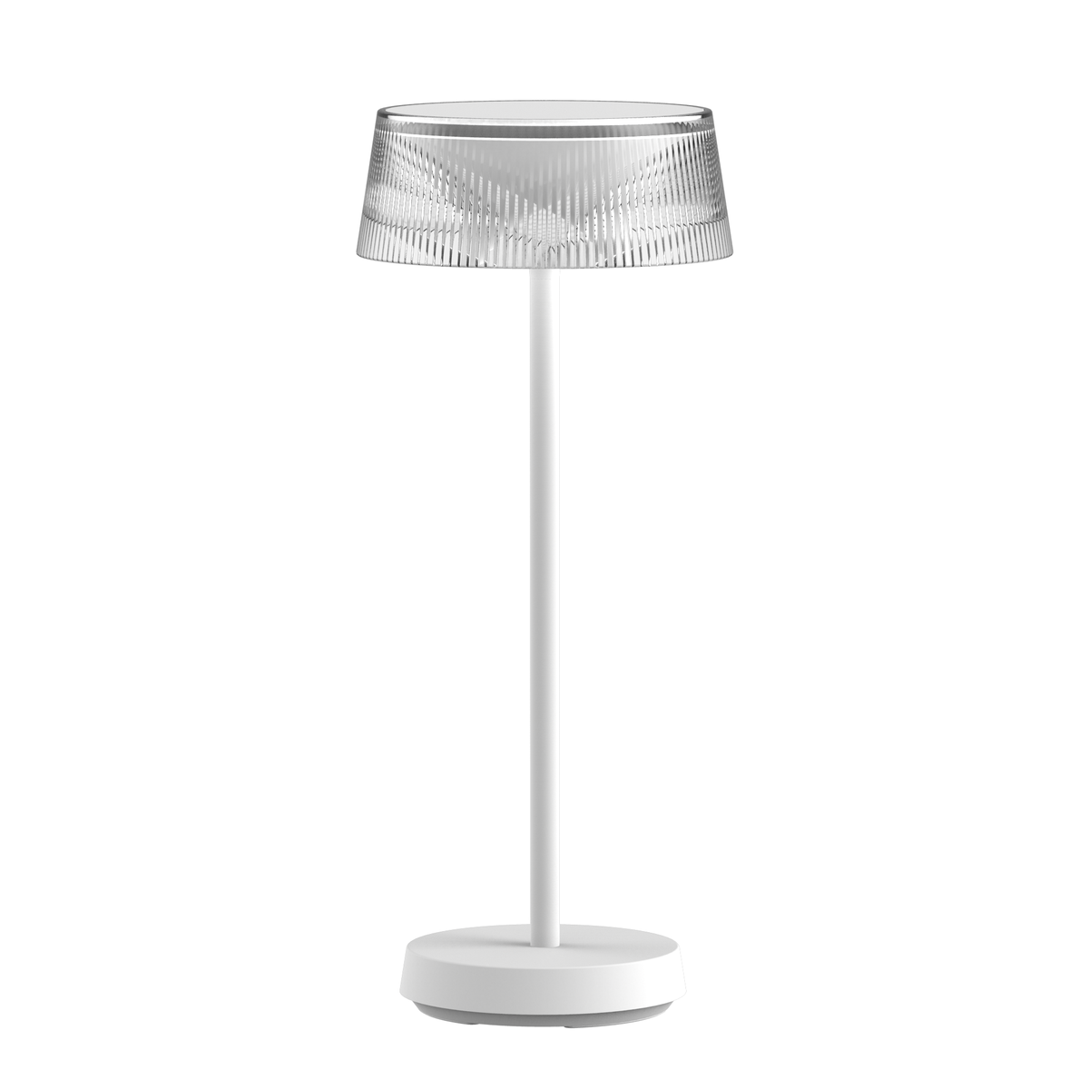 Crystal Indoor/Outdoor Table Lamp - White