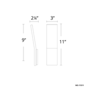 Blade Sconce line drawing
