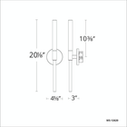 Magic 1 Light Sconce - Line Drawing