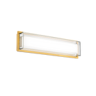 Ice Bar Bath Sconce 20in Aged Brass