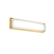 Ice Bar Bath Sconce 20in Aged Brass