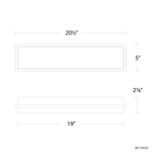 Ice Bar Bath Sconce 20in dimensions
