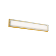 Ice Bar Bath Sconce 28in Aged Brass