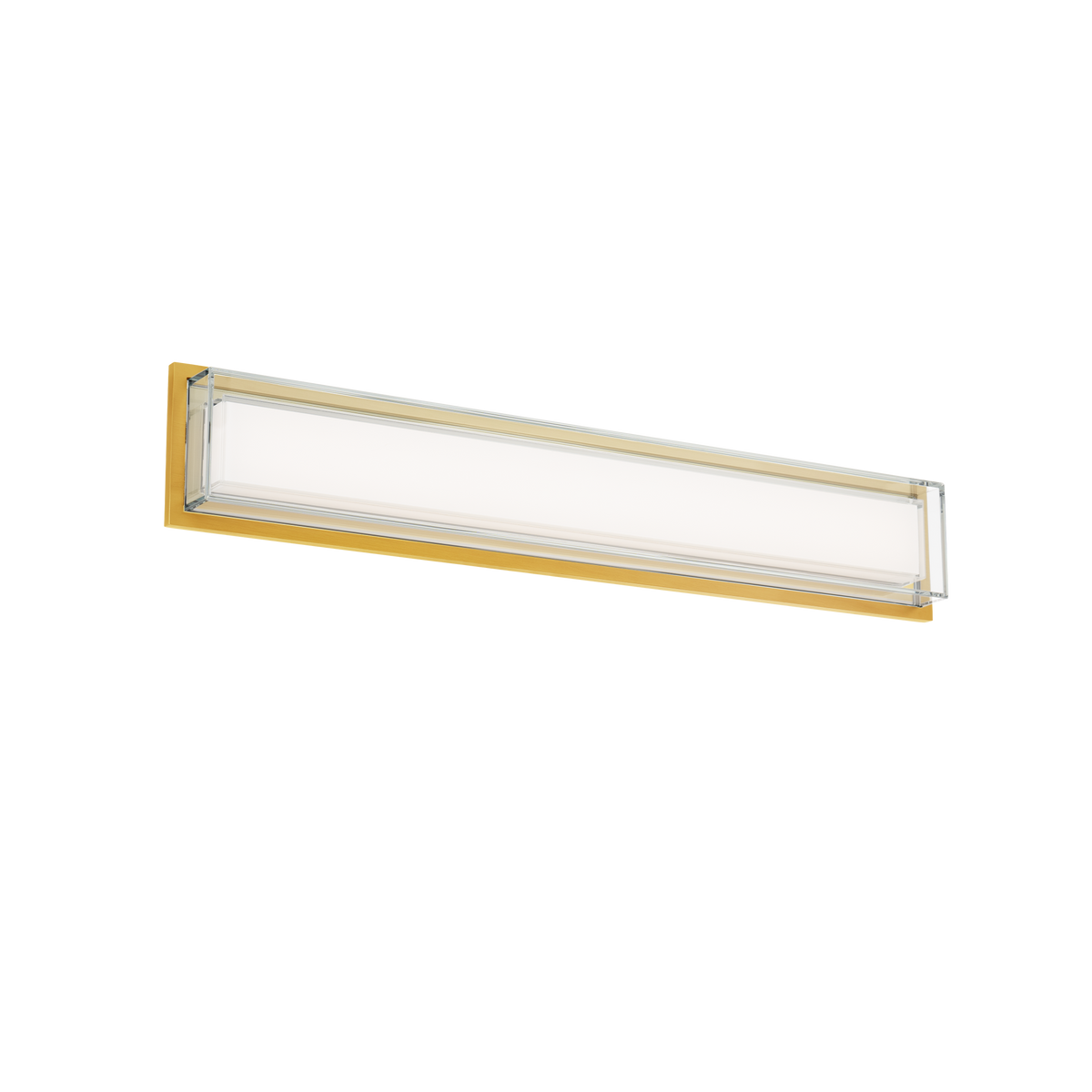 Ice Bar Bath Sconce 28in Aged Brass