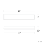 Ice Bar Bath Sconce 28in dimensions