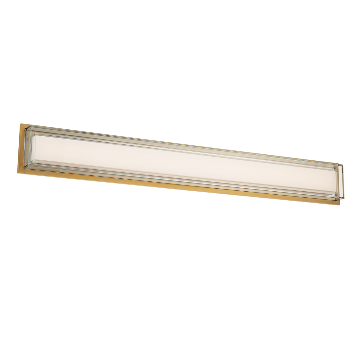Ice Bar Bath Sconce 38in Aged Brass