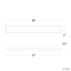 Ice Bar Bath Sconce 38in dimensions