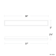 Ice Bar Bath Sconce 38in dimensions
