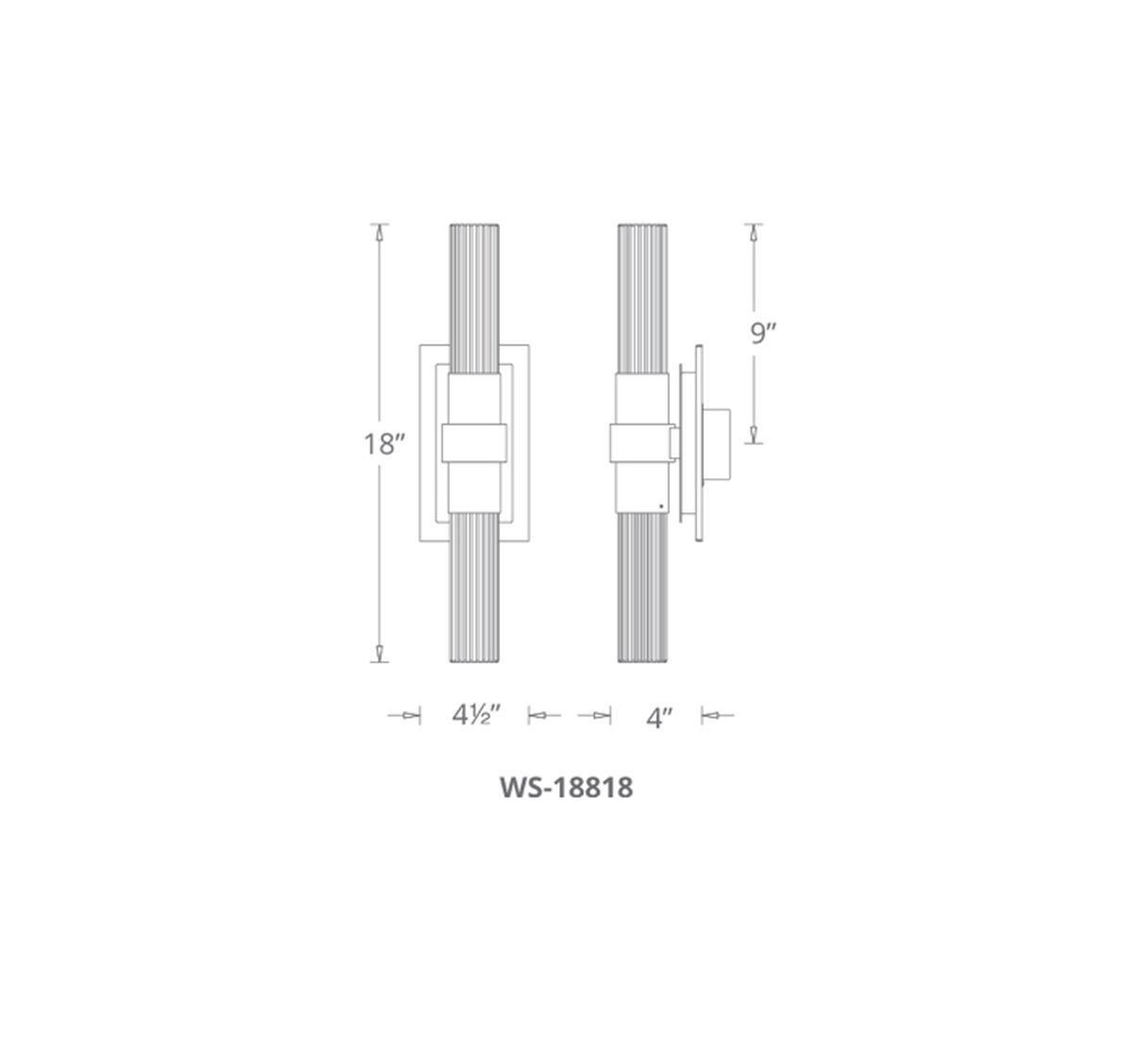 Ceres Sconce Line Drawing