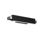 Kinsman Vanity/Wall Light - Pebbled Black/Brushed Nickel
