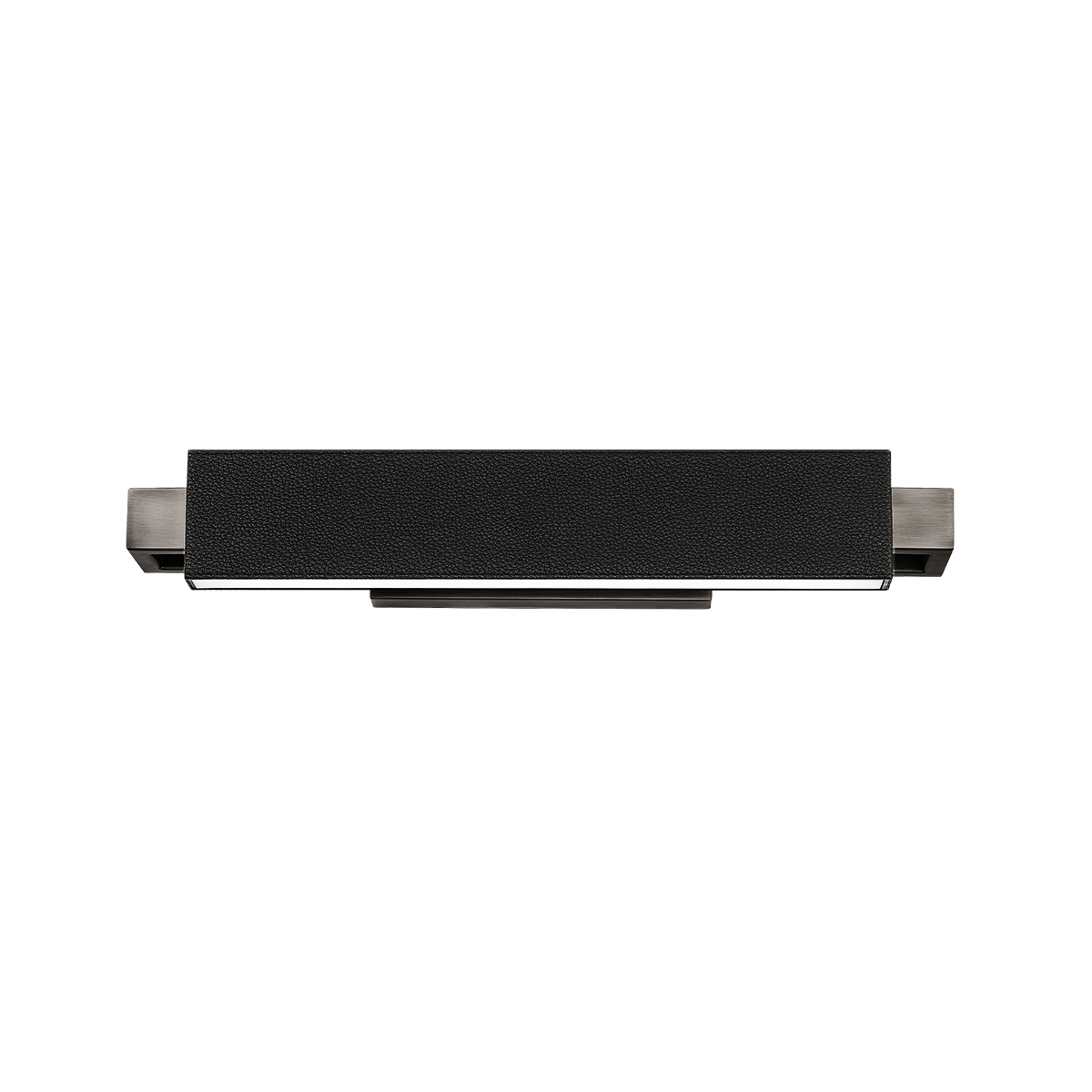 Kinsman Vanity/Wall Light - Pebbled Black/Brushed Nickel detail