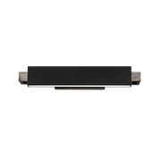 Kinsman Vanity/Wall Light - Pebbled Black/Brushed Nickel detail