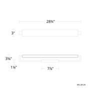 Kinsman Vanity/Wall Light 29IN - Line Drawing